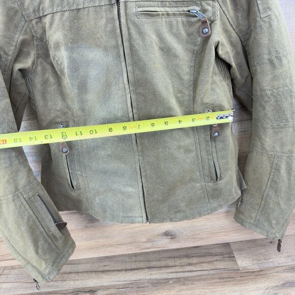 Roland Sands Design Woman’s Medium Canvas Cafe Jacket With Full Armor - Picture 7 of 8